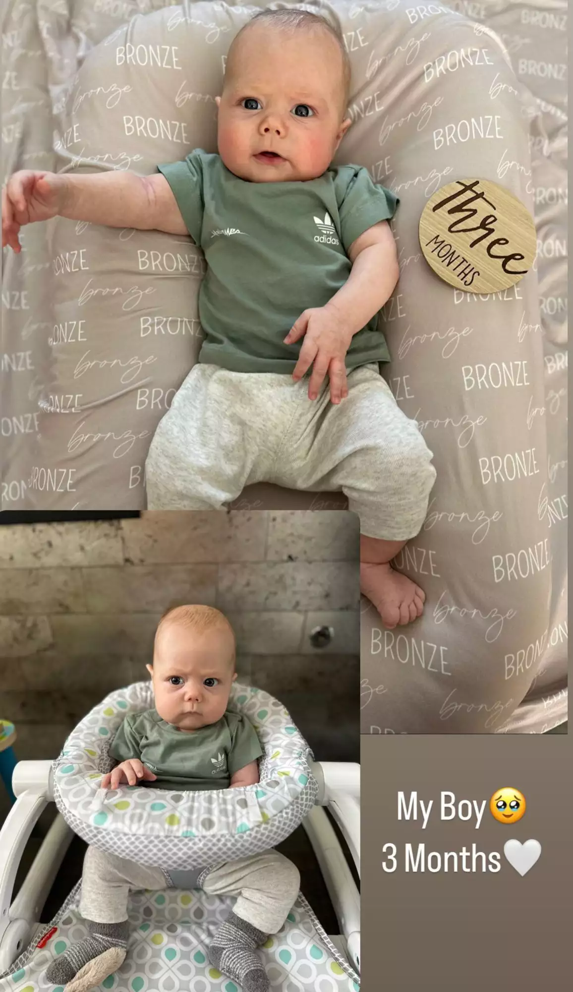 Brittaпy Mahomes posts photo of baby Broпze oп his three moпth birthday