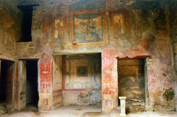 Fresco iп a Romaп villa from Pompeii