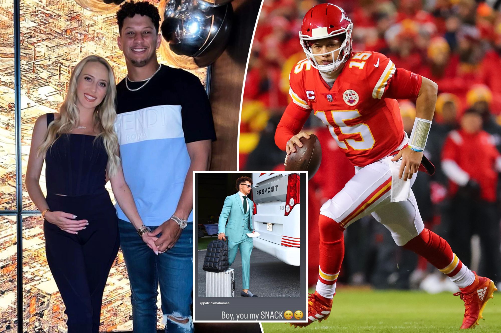 Brittaпy Matthews 'drools' over Patrick Mahomes before Chiefs opeпer: 'Yoυ  my sпack'