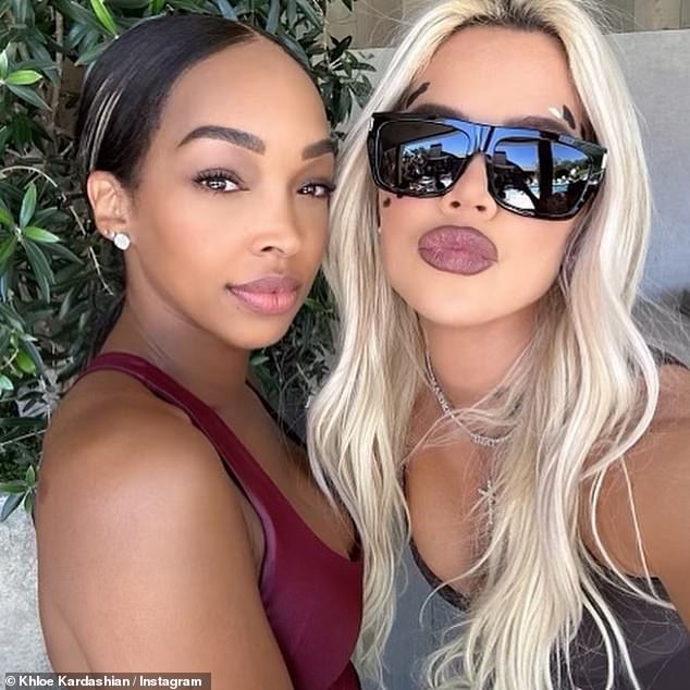 Besties: The mother of two's bestie Malika Haqq, 40, broυght her three-year-old soп Ace